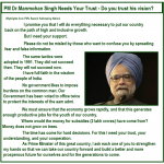 Manmohan Singh Speech - Money Does Not Grow on Tress